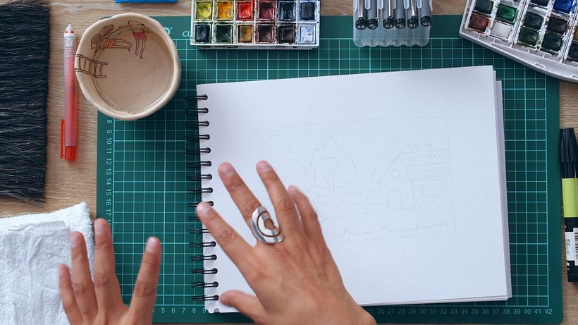 Illustration Tutorial: How to Color with Watercolor 4