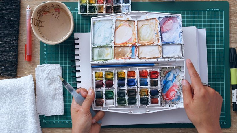 Illustration Tutorial: How to Color with Watercolor 6