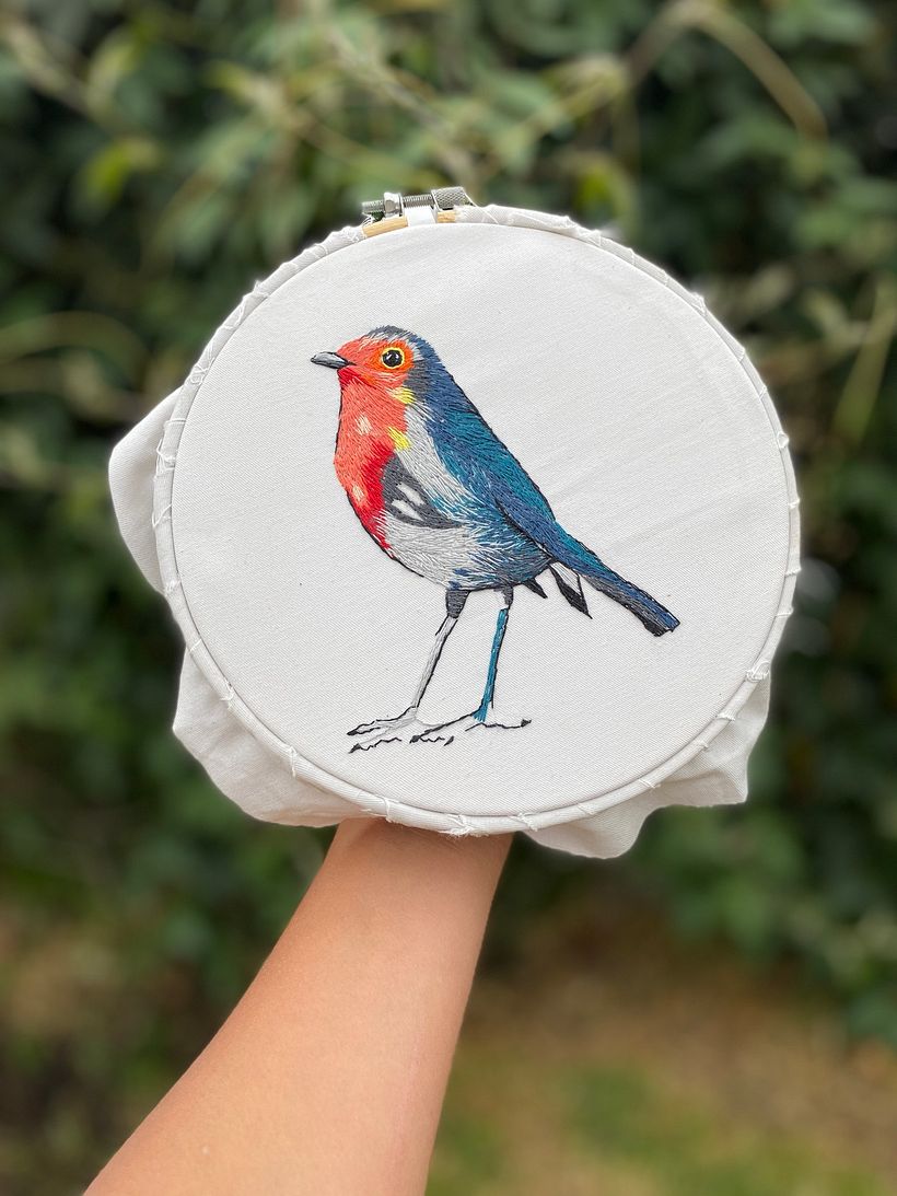 Vuela vuela pajarito  - Bordado
