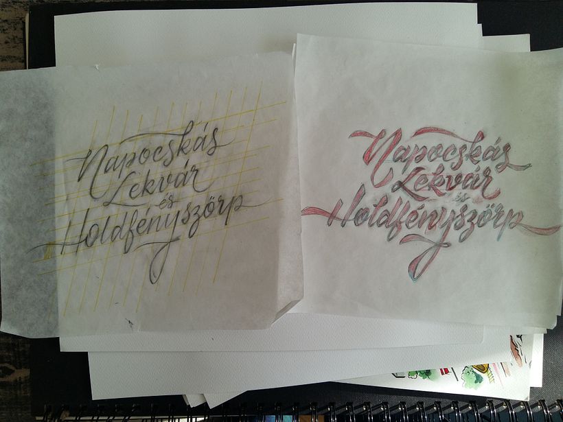 Some phases of the process.