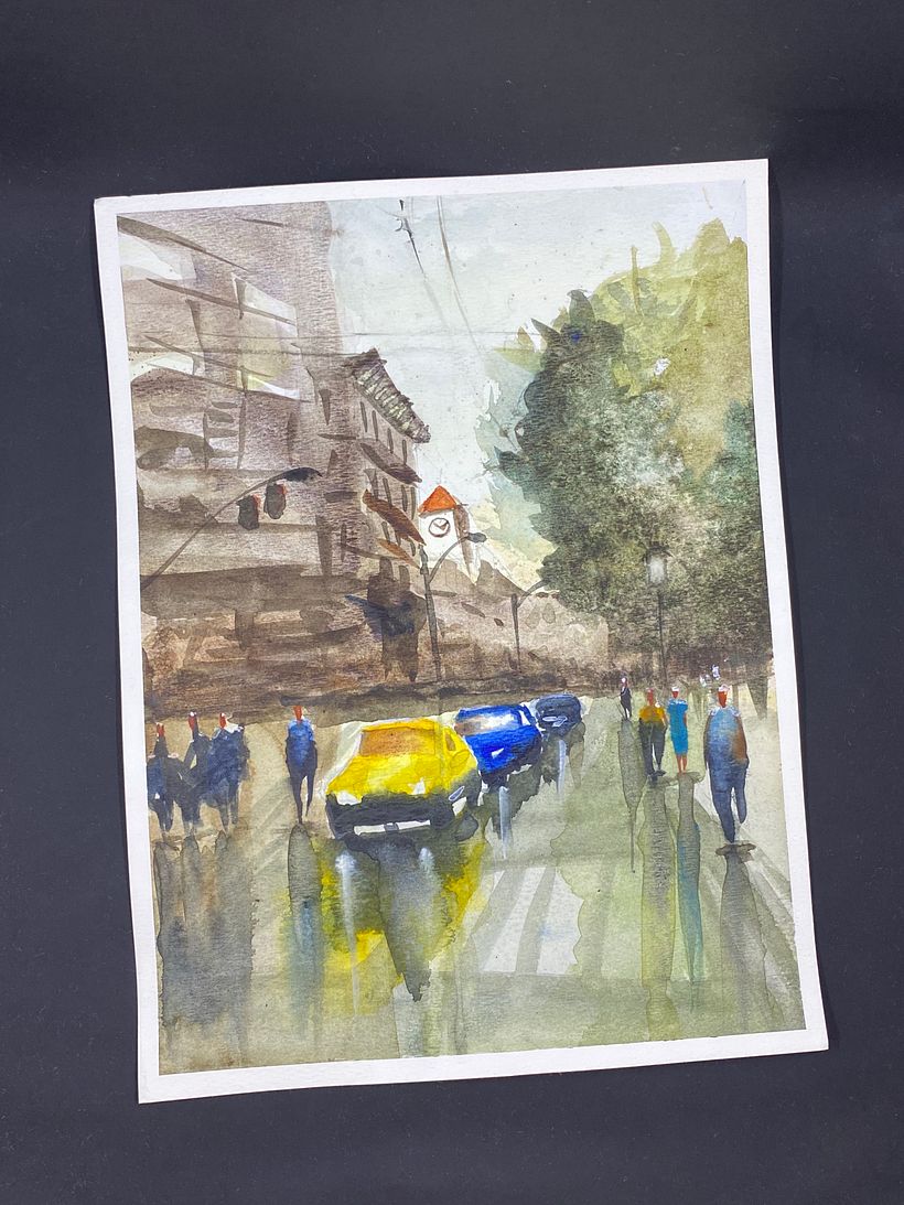 Mi Proyecto del curso: Paisajes urbanos en acuarela -1