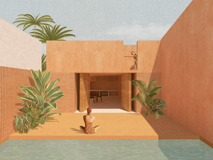 My project in Architectural Visualization Using Digital Collage course 1