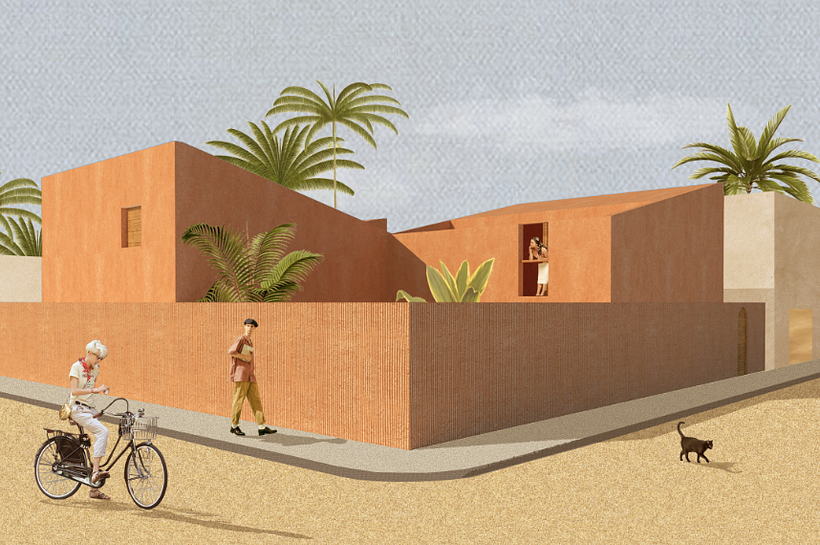 My project in Architectural Visualization Using Digital Collage course 2