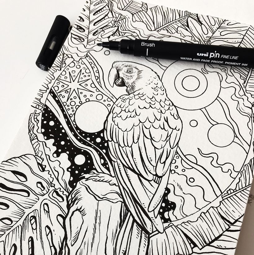 Tinta e serigrafia sobre o Álbum de Aquarelas Moleskine