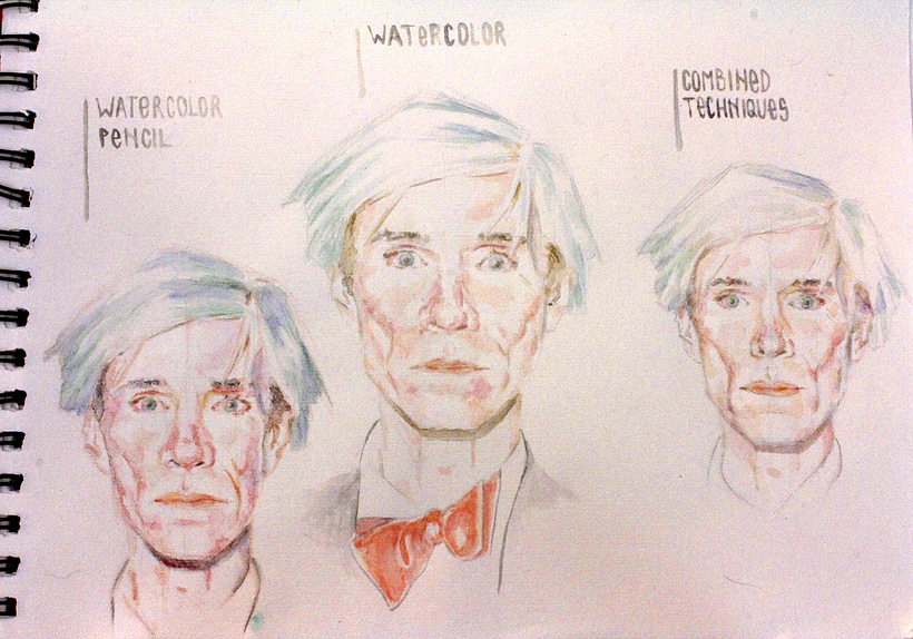My project in  Watercolor Portrait Notebook course 9