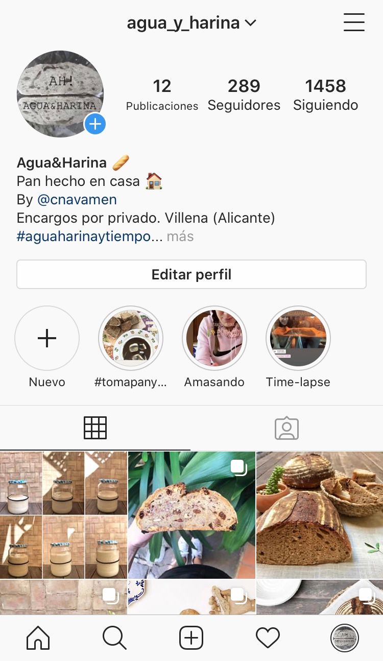Aquí podéis ver mi Instagram. La imagen de perfil es lo que aun tengo que diseñar. 