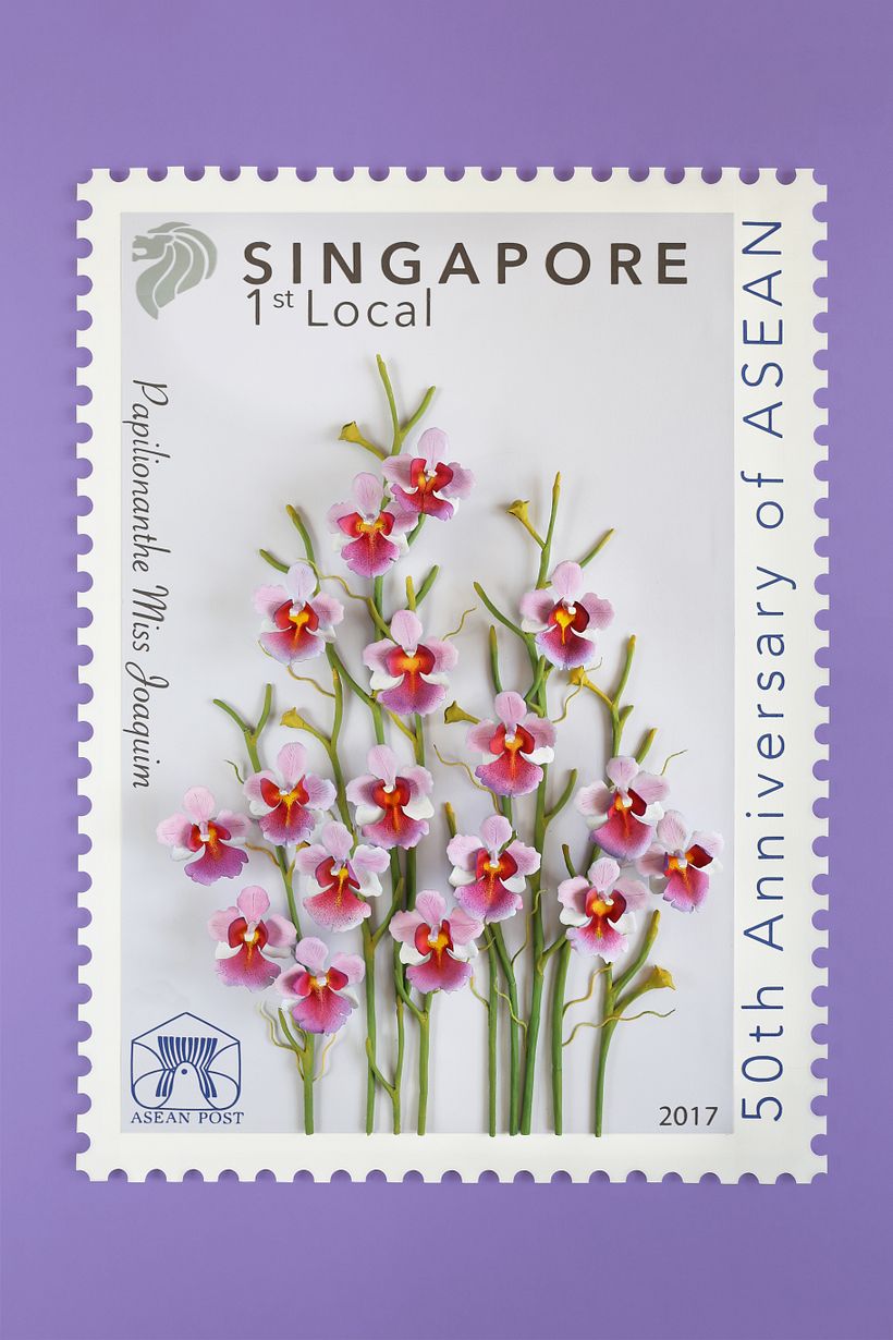 Vanda Miss Joaquim Stamp  2