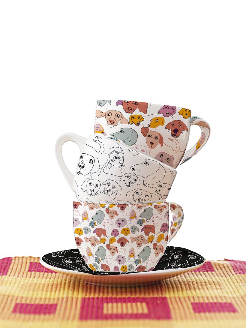 Mockups en juegos de café "Las emociones de India"