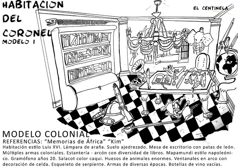 Habitación de Coronel. Localización secundaria.