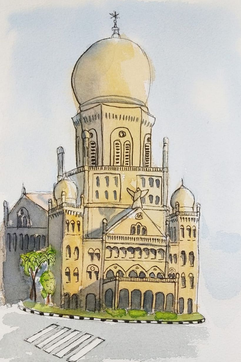 I realized I overdid the pen details but am happy with the overall painting. I definitely need more practice. Thanks Alex