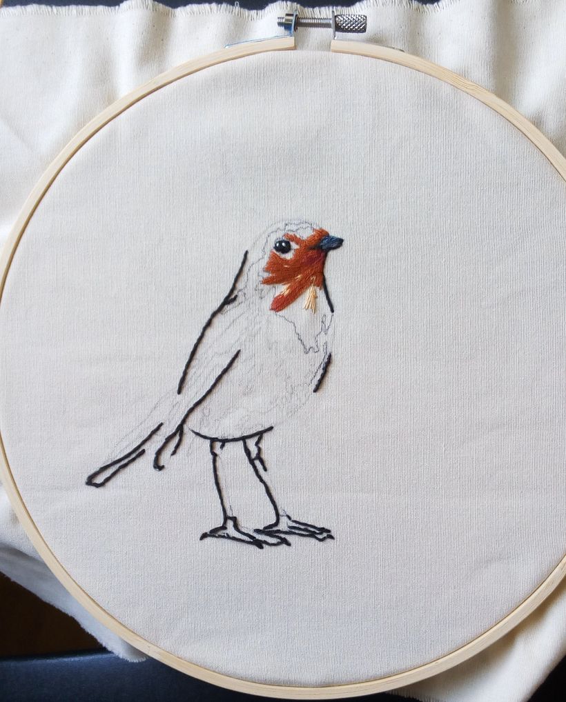 Mi Proyecto del curso: Pintar con hilo: técnicas de ilustración textil 2