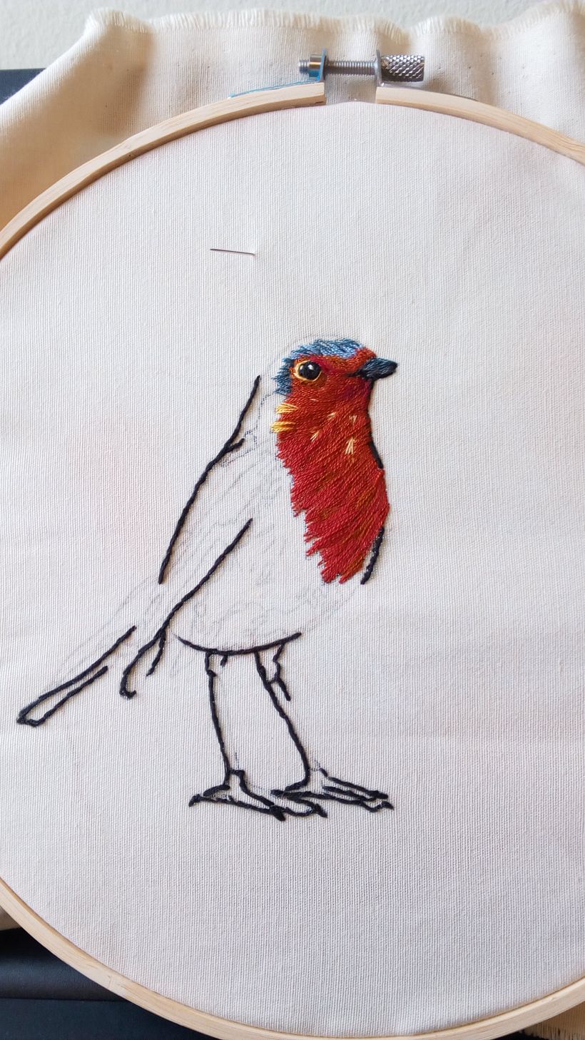 Mi Proyecto del curso: Pintar con hilo: técnicas de ilustración textil 3