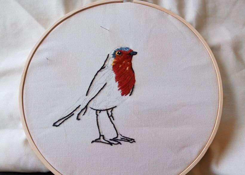 Mi Proyecto del curso: Pintar con hilo: técnicas de ilustración textil 4