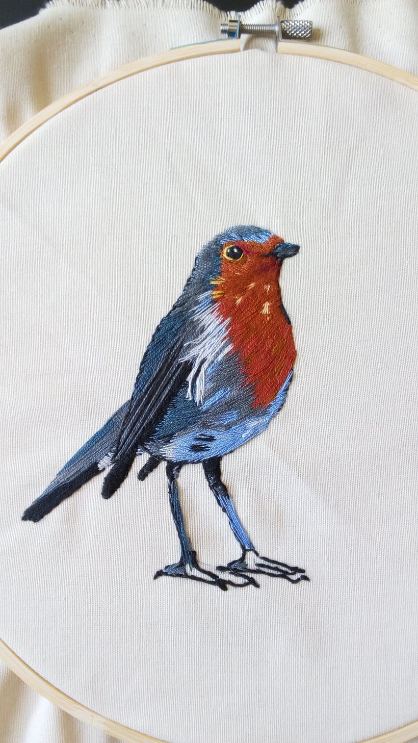 Mi Proyecto del curso: Pintar con hilo: técnicas de ilustración textil 7
