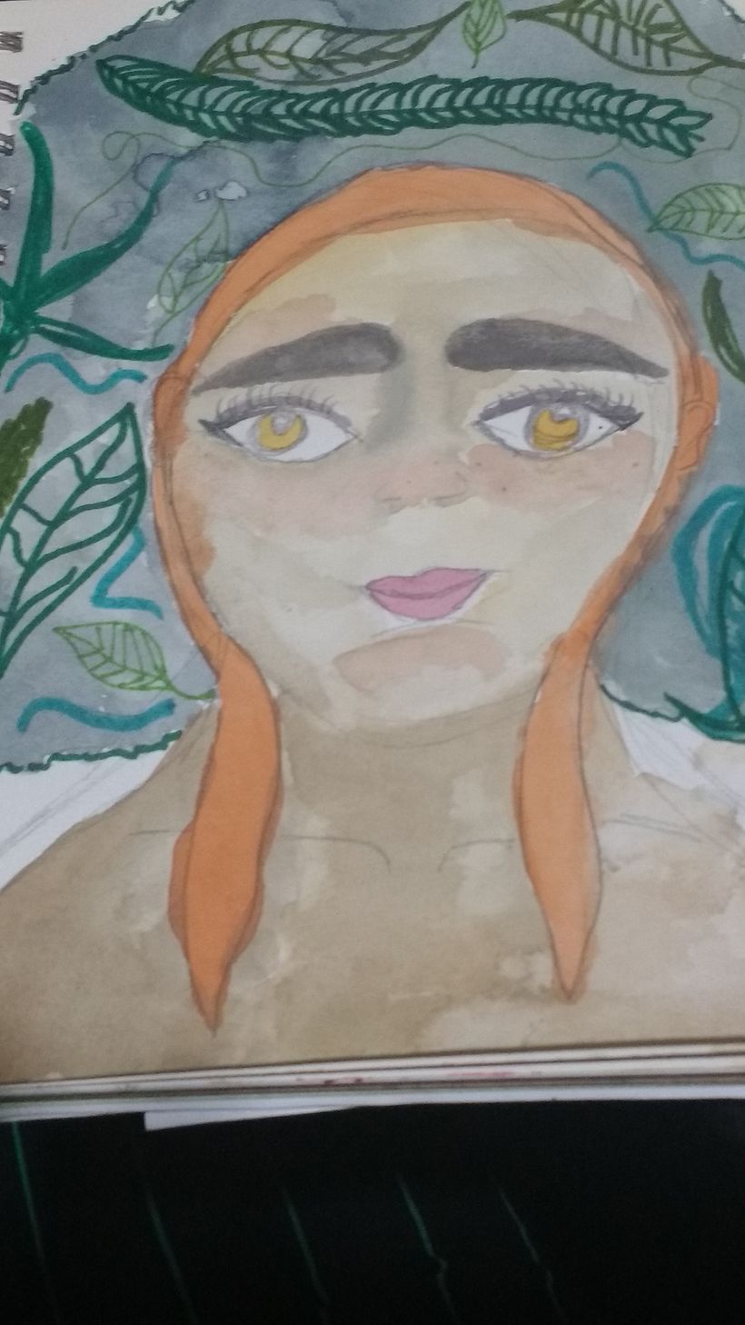 Muchacha en acuarela