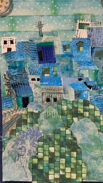 View of the Blue city 