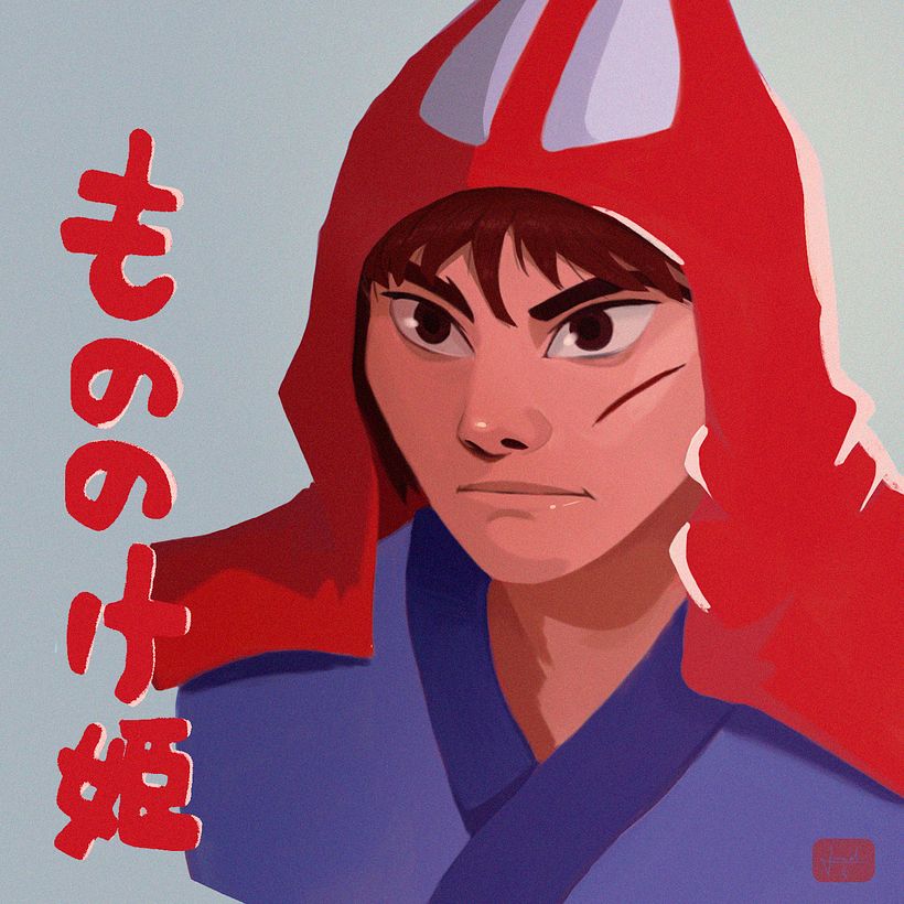 Ashitaka de "Princess Mononoke"