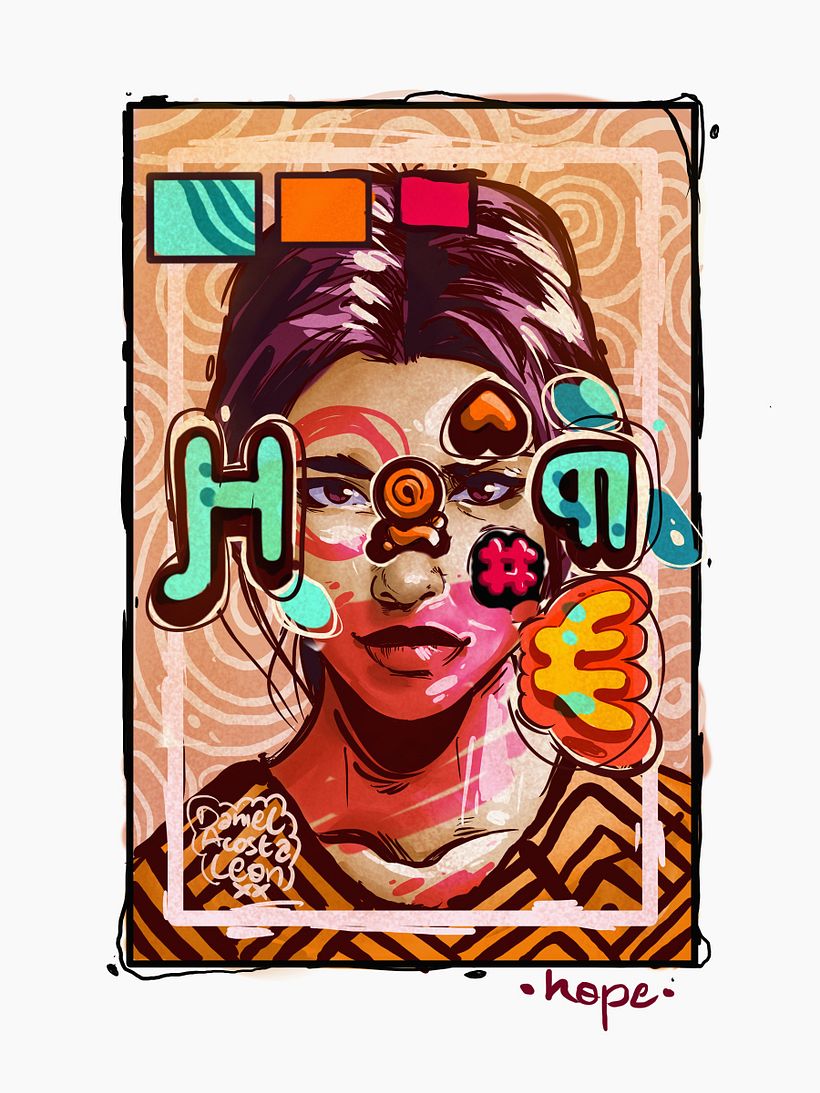 Mi Proyecto del curso: Retrato creativo ilustrado con Procreate 0