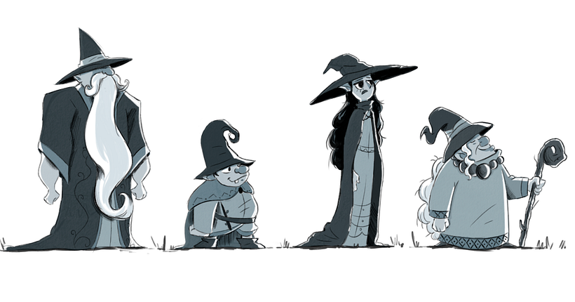 Aquí van mis diseños de personajes a partir de lo aprendido durante el curso. 