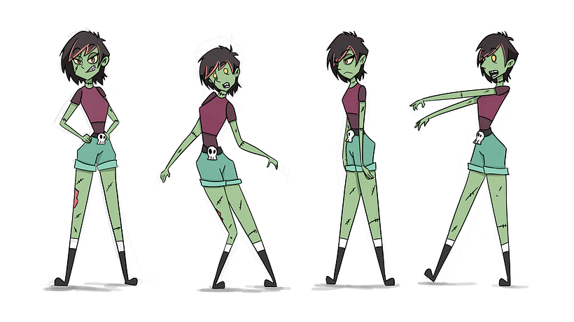 Diseño de personaje y entorno para Teen Z Channel -1