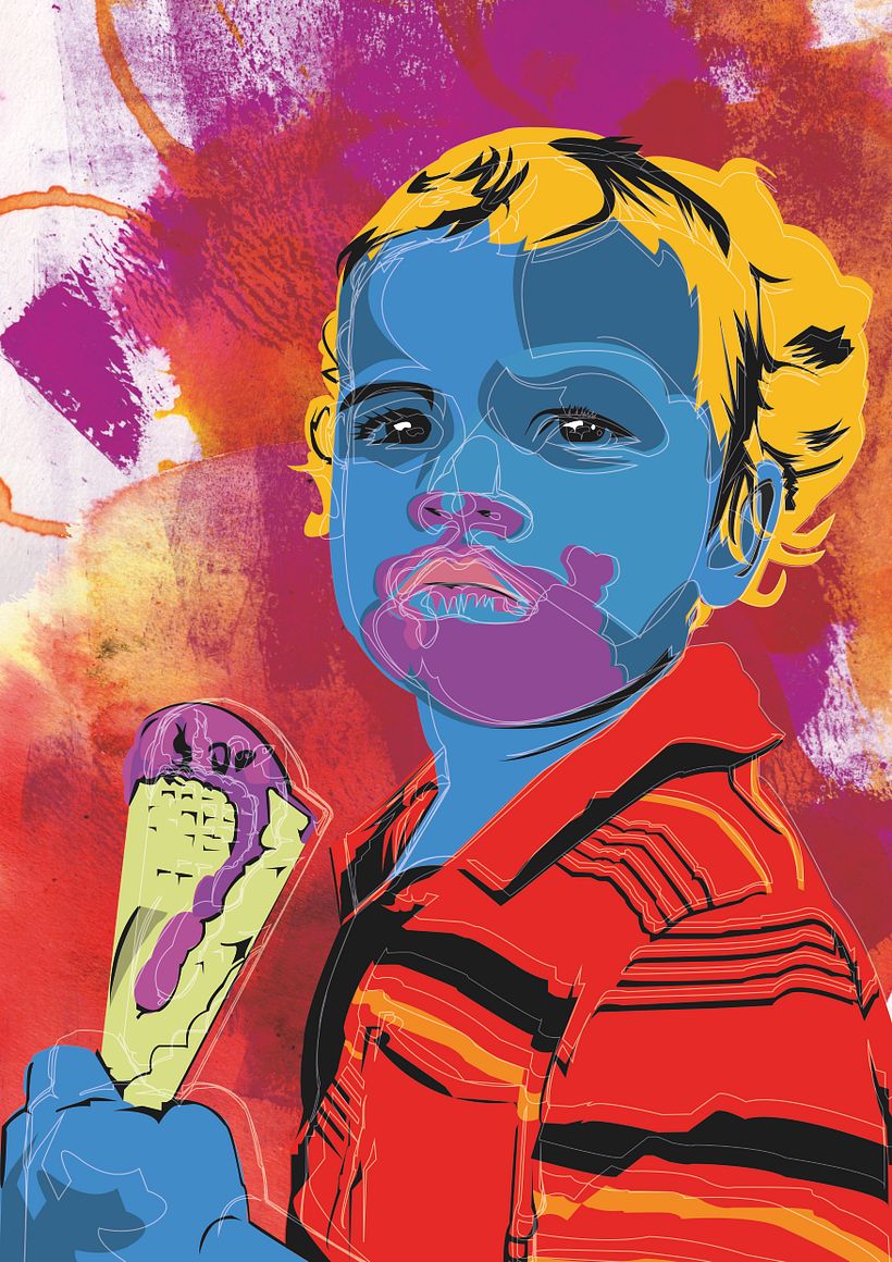 My project in Vector portrait with manual textures course 0