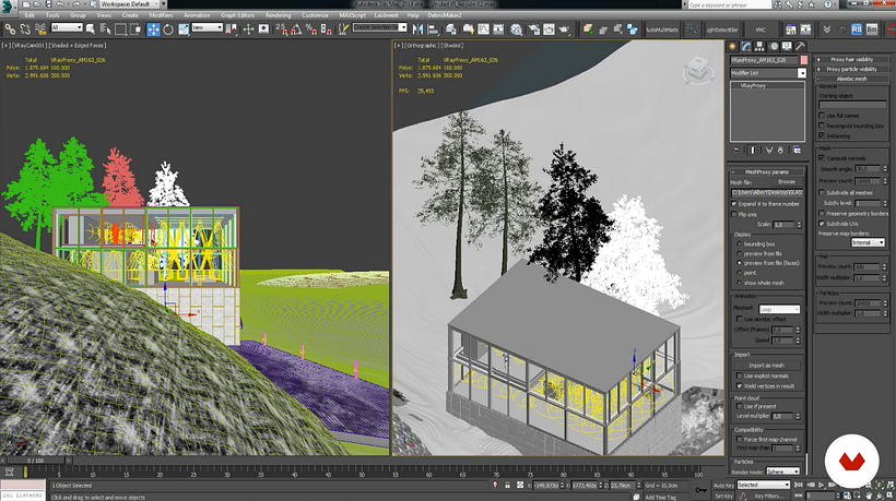 Vista de interfaz, 3DS Max