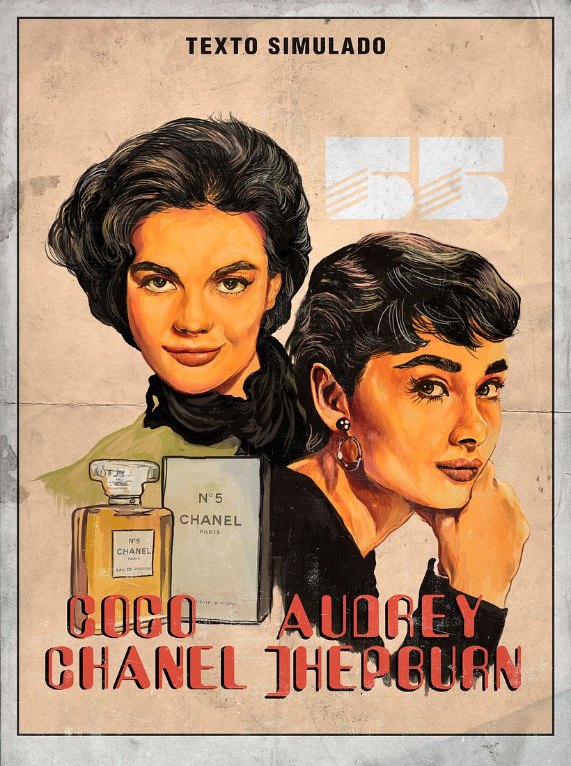 Retro Poster  - Traditional illustration