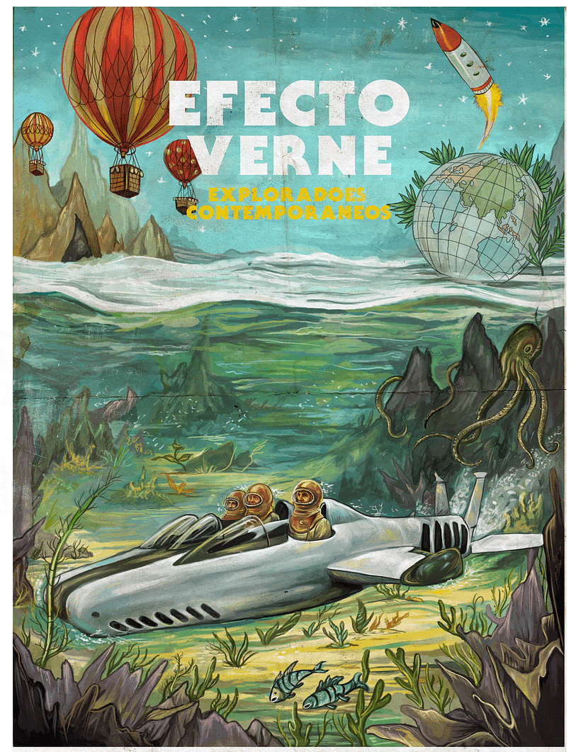 Retro Poster  - Traditional illustration