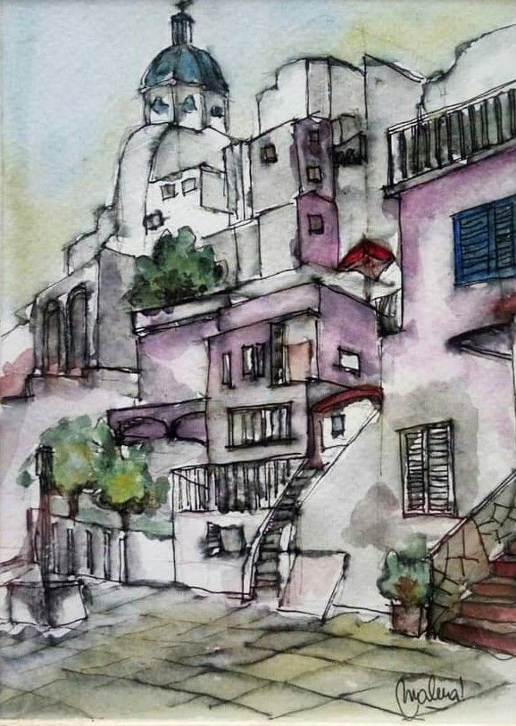 Arquitectura con acuarelas 5