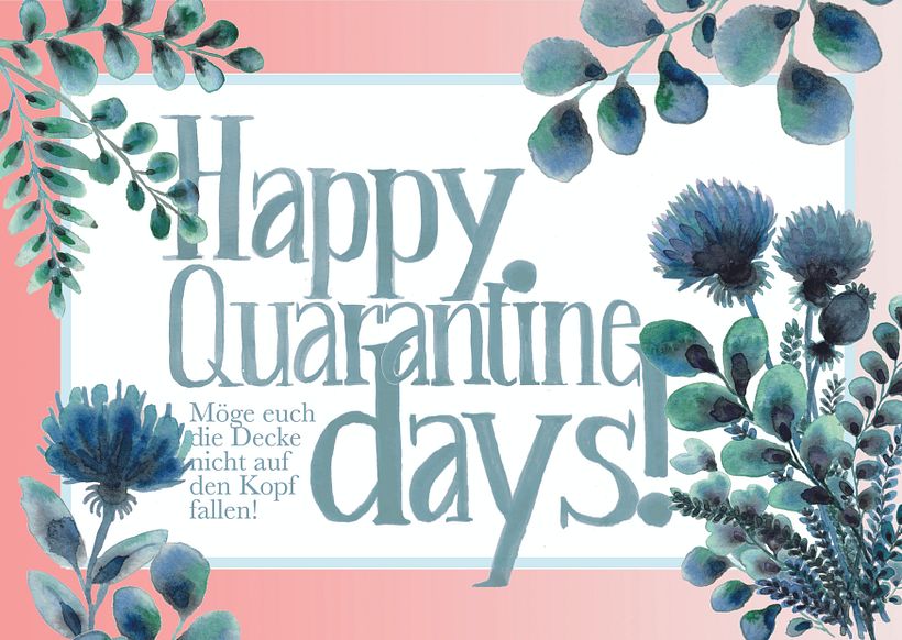 a little postcard to cheer up my friends and family