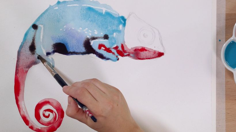Watercolor Tutorial: Wet-on-Wet Technique 13