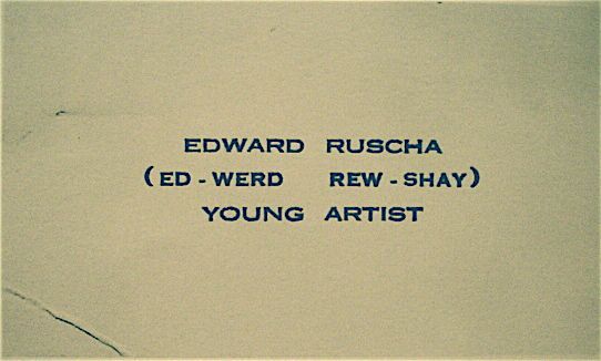Edward Ruscha