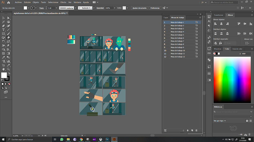 Mi Proyecto del curso: Animación vectorial estilo cuadro a cuadro con After Effects 8