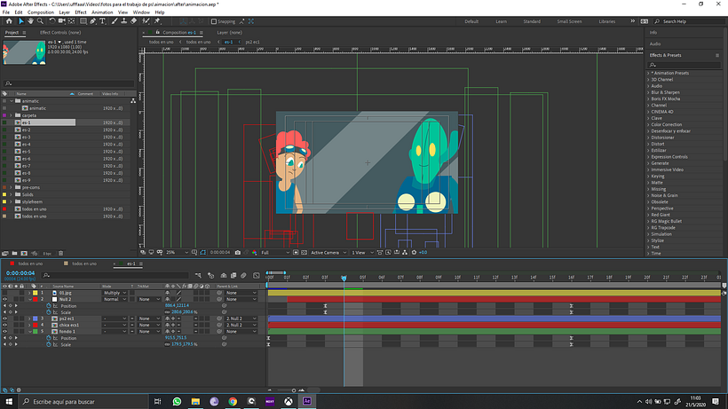 Mi Proyecto del curso: Animación vectorial estilo cuadro a cuadro con After Effects 12