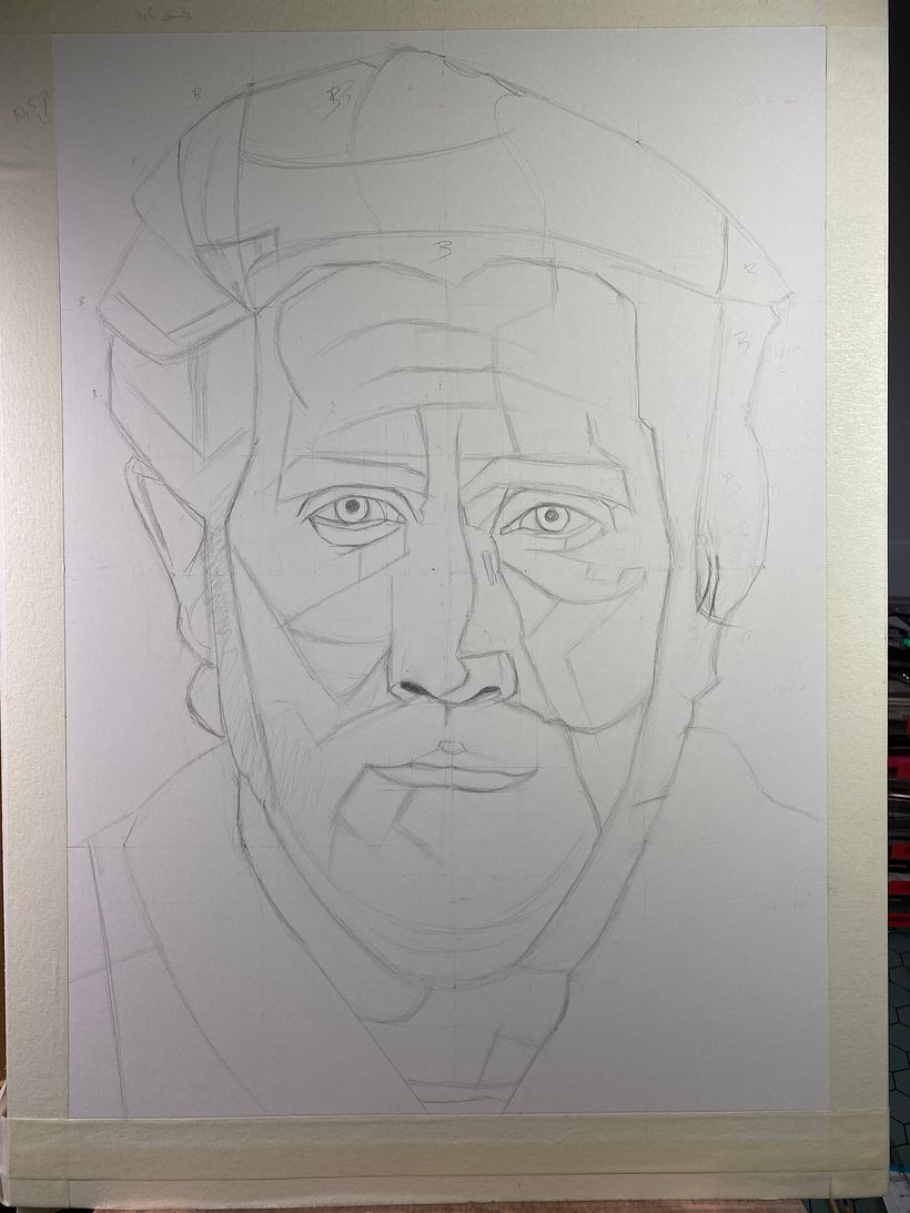 Retrato realista con grafito (Curso Diego Catalan) 2