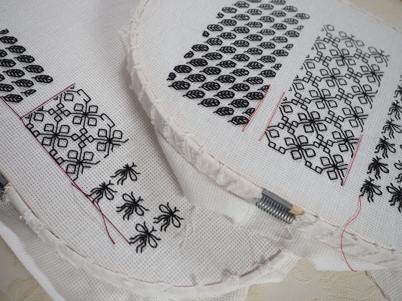 Examples of blackwork