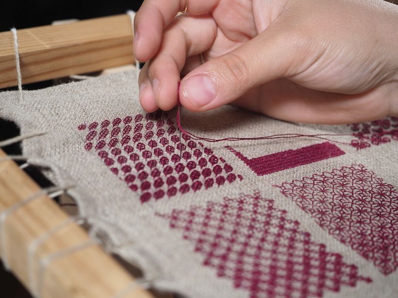 Blackwork can also include colors