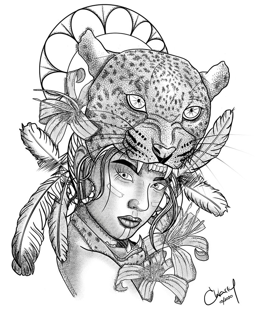My project in Digital Design and Illustration of Tattoos with Procreate course -1