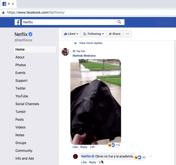 Netflix - Facebook