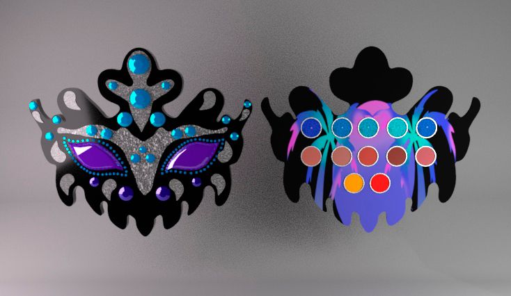 Paleta de maquillaje 3D 1