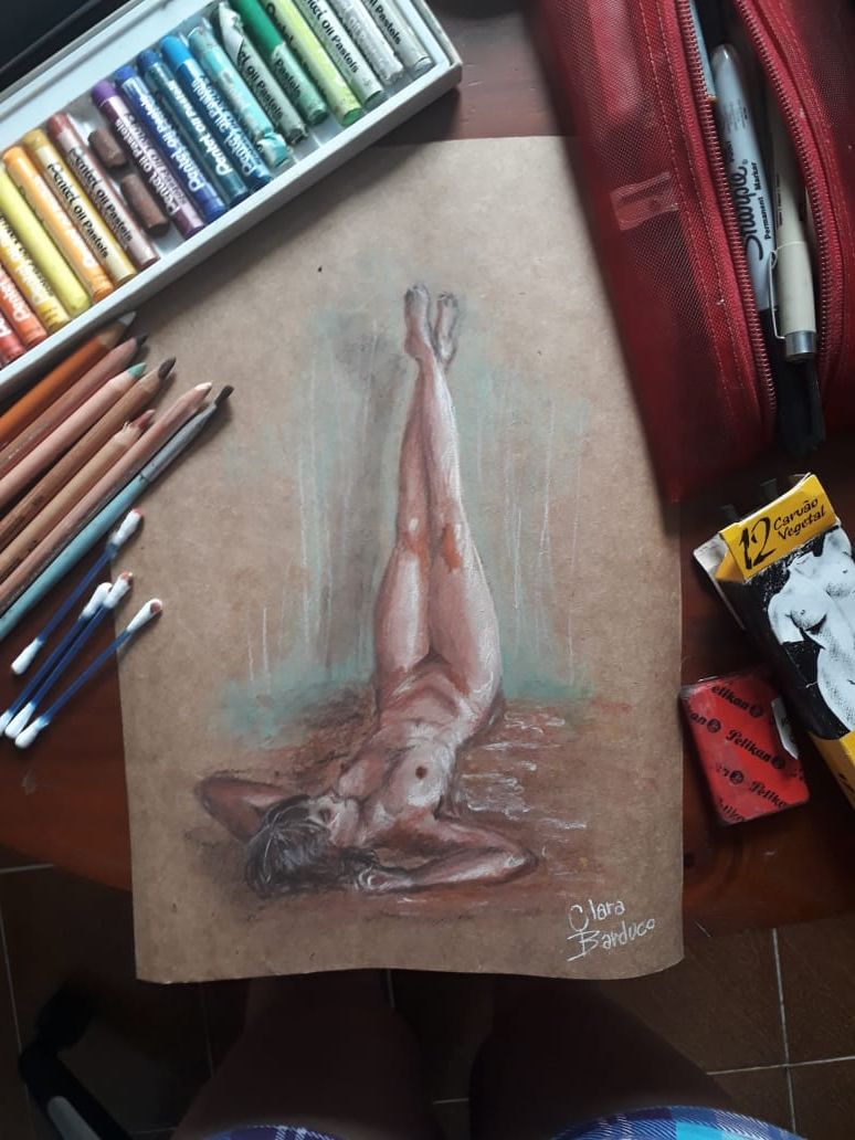 Laspis sangria + carvão sobre papel craft