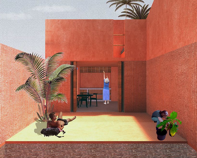 My project in Architectural Visualization Using Digital Collage course 1