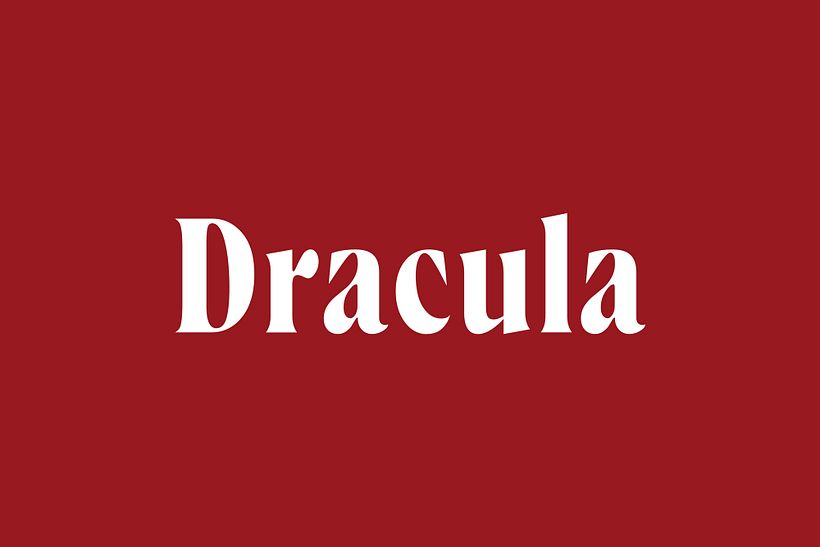Dracula. Diseño de carteles tipográficos experimentales 1
