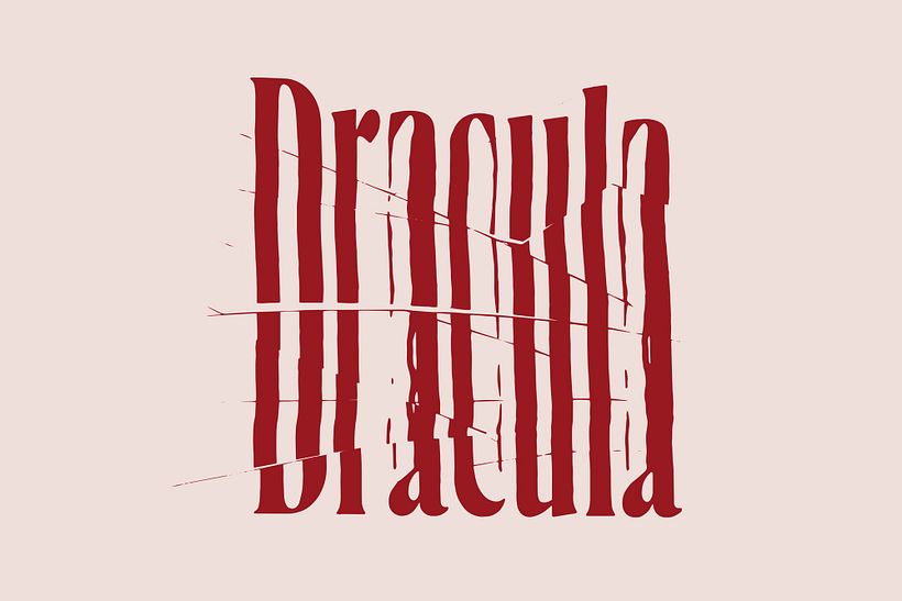 Dracula. Diseño de carteles tipográficos experimentales 2