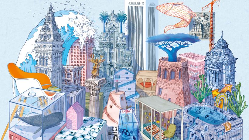 The city of Anastasia, from Italo Calvino's novel "The invisible cities".