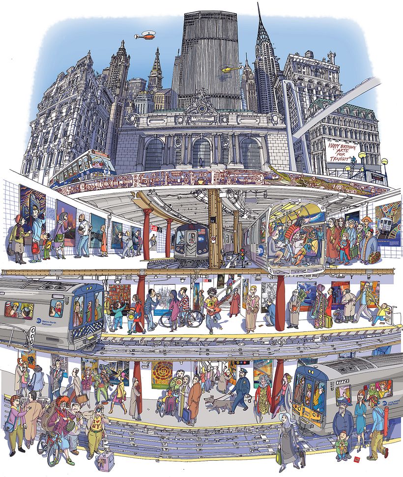 Underground Gallery - Poster for MTA - New York - 2010