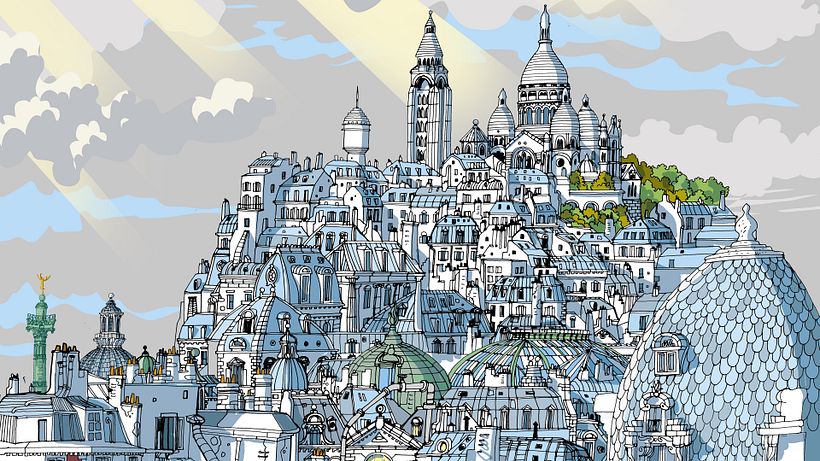 Paris roofs 