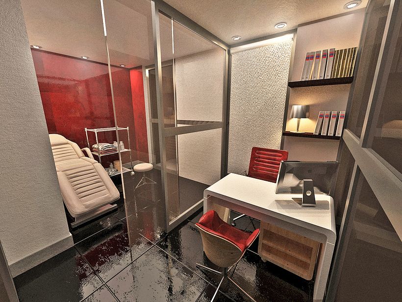 Mini Clinica / Interiores / renders 3