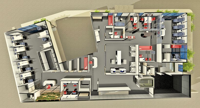 Mini Clinica / Interiores / renders 6