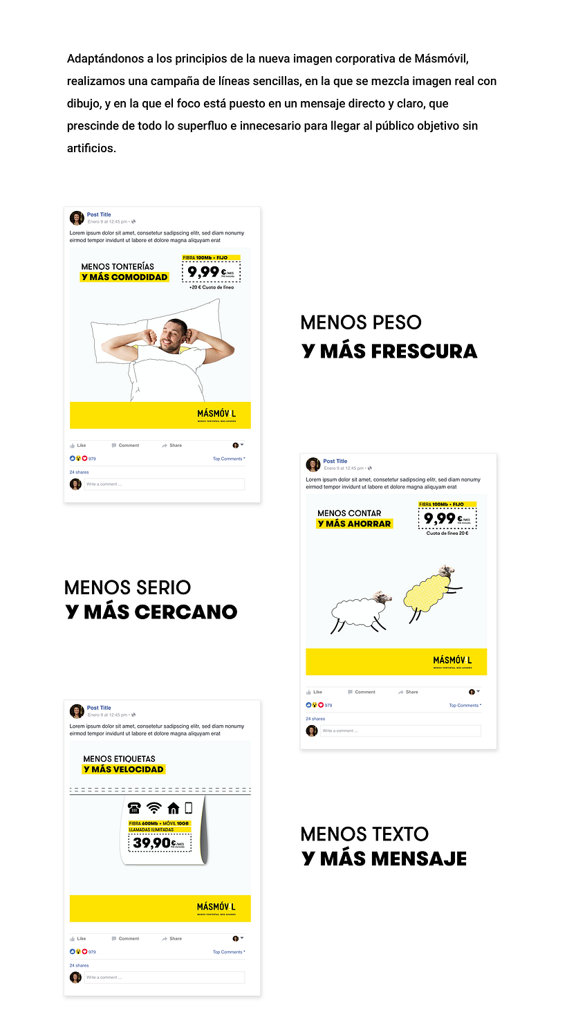 Campaña en RRSS - Másmóvil - Retail Design